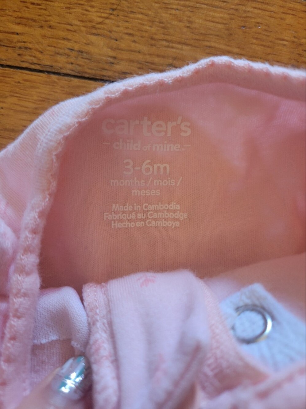 Girls' Pink 3-Piece Soft Cotton Set- 3-6 Months - Picture 11 of 11